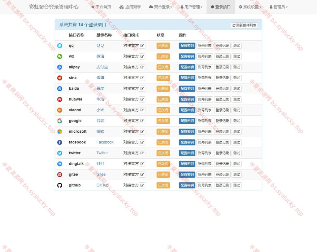 图片[6]-彩虹社交账号聚合登录系统源码开心版一站式登录系统-半夏资源网